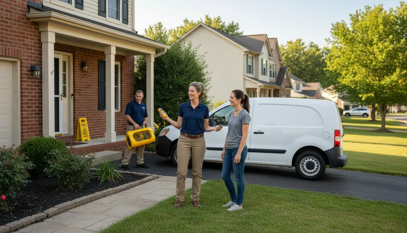 Residential water damage restoration in Roxobel, NC